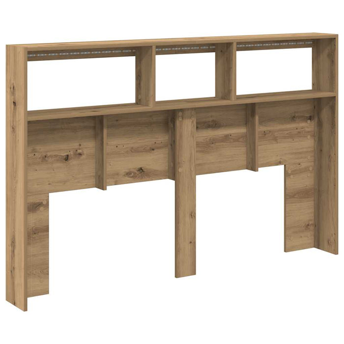 Dulap pentru tăblie cu LED Stejar Artisan 160x17x102 cm - WALTI WALTI