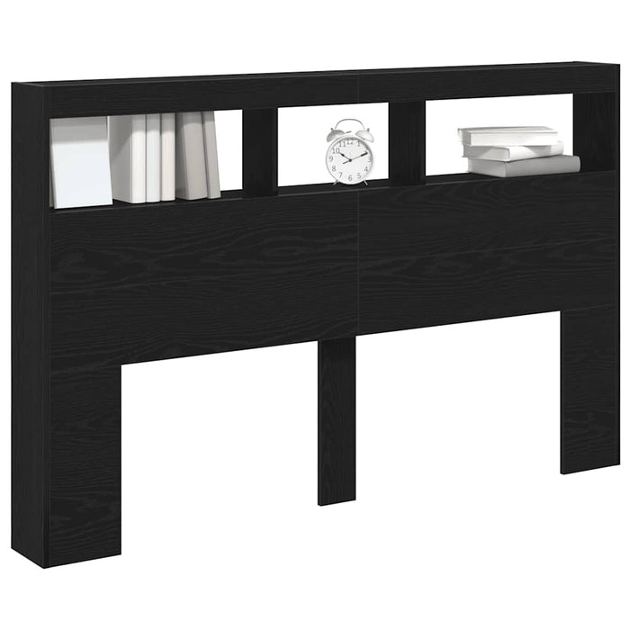 Dulap pentru tăblie cu LED Stejar negru 160x17x102 cm - WALTI WALTI