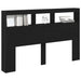 Dulap pentru tăblie cu LED Stejar negru 160x17x102 cm - WALTI WALTI