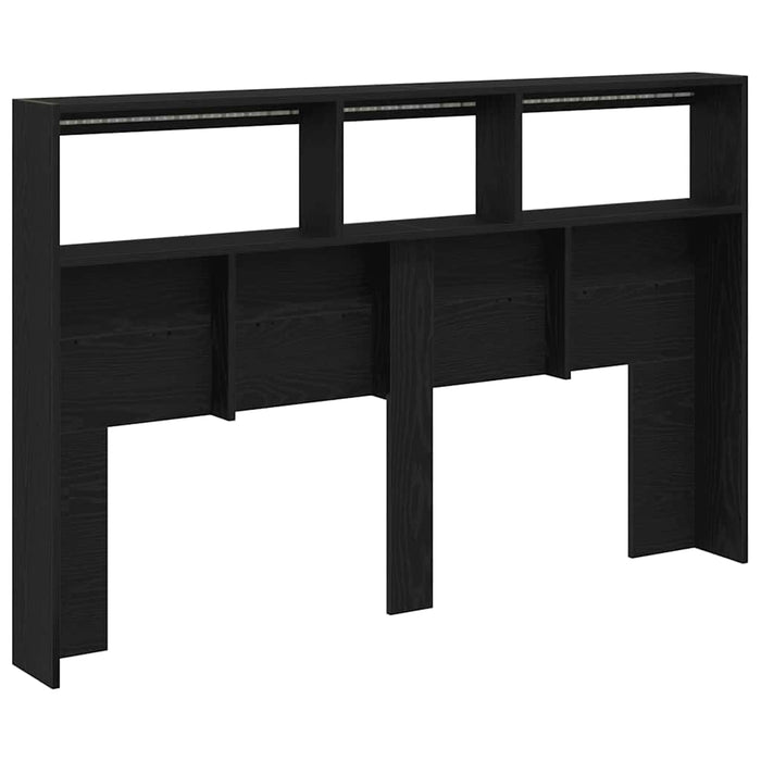 Dulap pentru tăblie cu LED Stejar negru 160x17x102 cm - WALTI WALTI