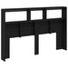 Dulap pentru tăblie cu LED Stejar negru 160x17x102 cm - WALTI WALTI