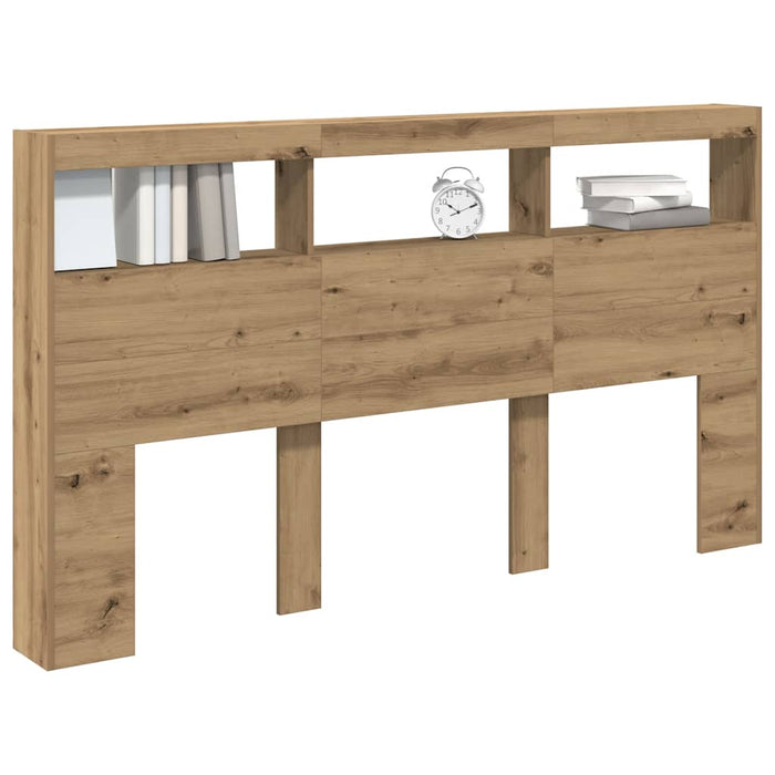 Dulap pentru tăblie cu LED Stejar Artisan 180x17x102 cm - WALTI WALTI