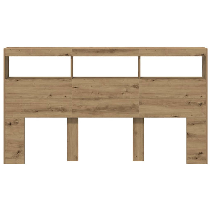 Dulap pentru tăblie cu LED Stejar Artisan 180x17x102 cm - WALTI WALTI
