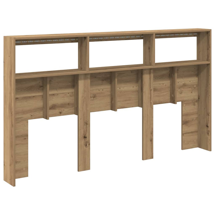 Dulap pentru tăblie cu LED Stejar Artisan 180x17x102 cm - WALTI WALTI