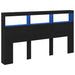 Dulap pentru tăblie cu LED Stejar negru 180x17x102 cm - WALTI WALTI
