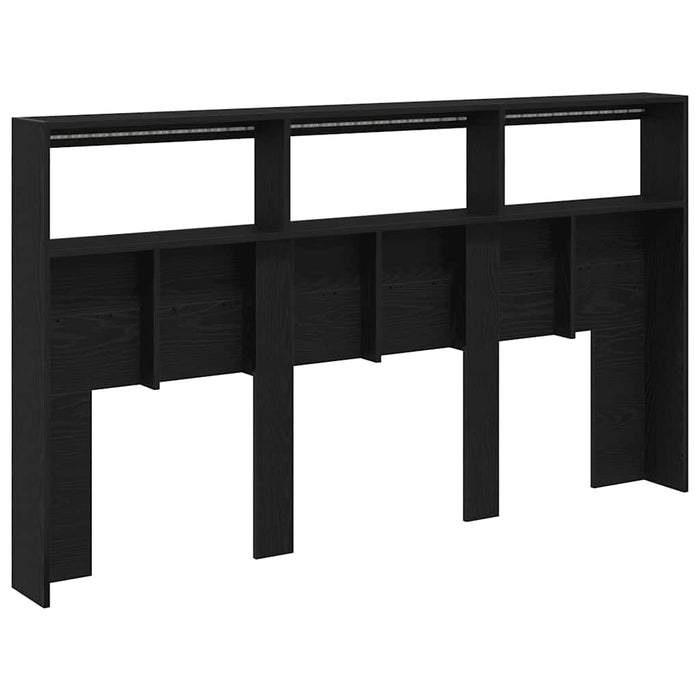 Dulap pentru tăblie cu LED Stejar negru 180x17x102 cm - WALTI WALTI