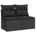 Set mobilier de grădină cu perne, 2 piese poliratan/lemn acacia - WALTI WALTI