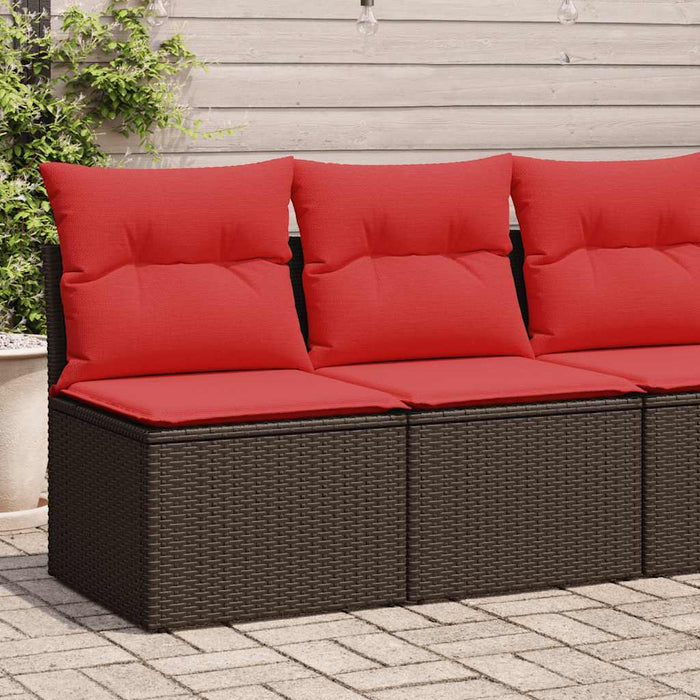 Set canapele de grădină, 2 piese, cu perne, maro poliratan maro - WALTI WALTI