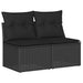 Set mobilier de grădină cu perne, 2 piese poliratan/lemn acacia - WALTI WALTI