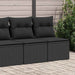 Set mobilier de grădină cu perne, 2 piese poliratan/lemn acacia - WALTI WALTI