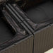 Set mobilier de grădină cu perne, 6 piese, negru, poliratan - WALTI WALTI