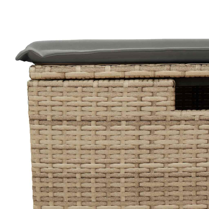 Set canapele de grădină, 4 piese, cu perne, bej, poliratan - WALTI WALTI