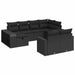 Set canapele de grădină cu perne, 10 piese, negru, poliratan - WALTI WALTI