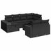 Set canapele de grădină cu perne, 11 piese, negru, poliratan - WALTI WALTI