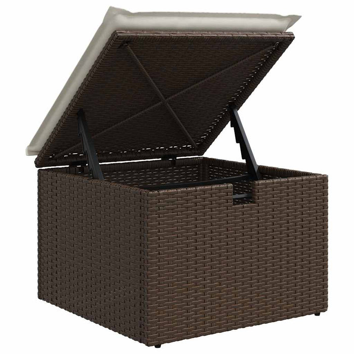 Set canapele de grădină cu perne, 6 piese, maro, poliratan - WALTI WALTI