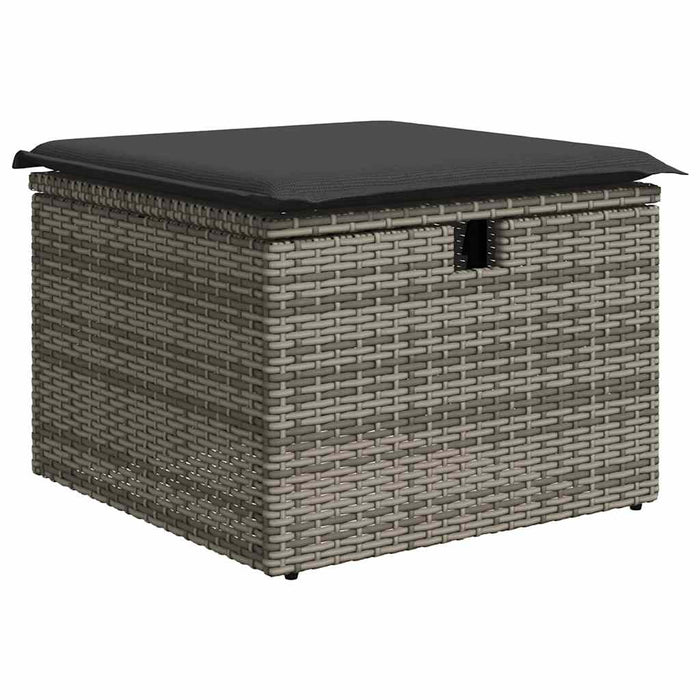 Set canapele de grădină cu perne, 8 piese, gri, poliratan - WALTI WALTI