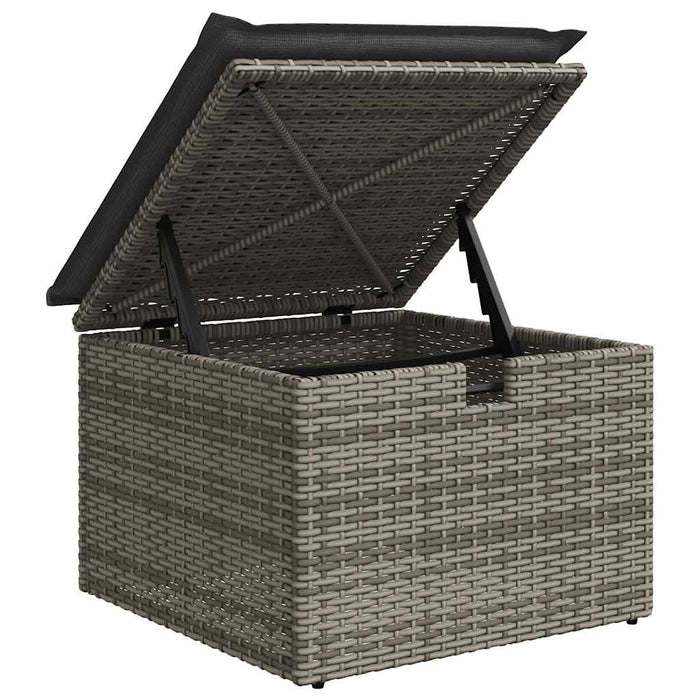 Set canapele de grădină cu perne, 8 piese, gri, poliratan - WALTI WALTI