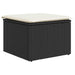 Set mobilier de grădină cu perne, 6 piese, negru, poliratan - WALTI WALTI