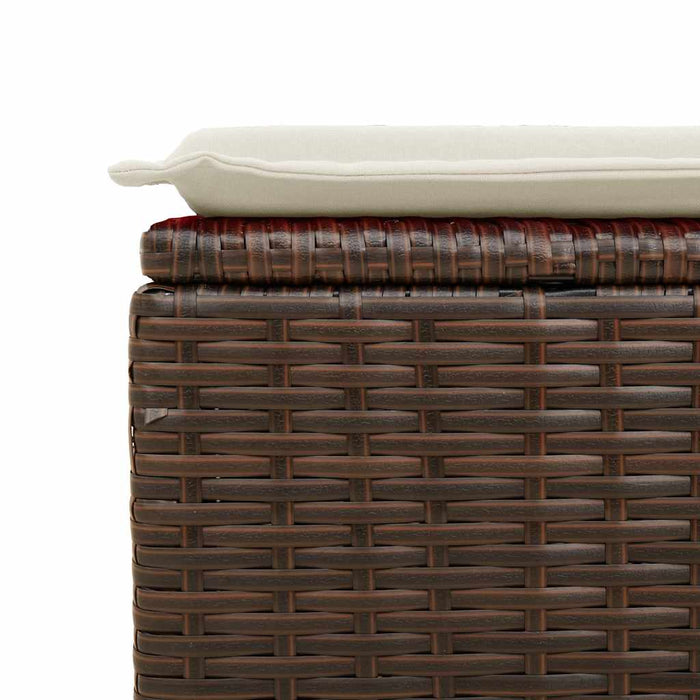 Set canapele de grădină cu perne, 6 piese, maro, poliratan - WALTI WALTI