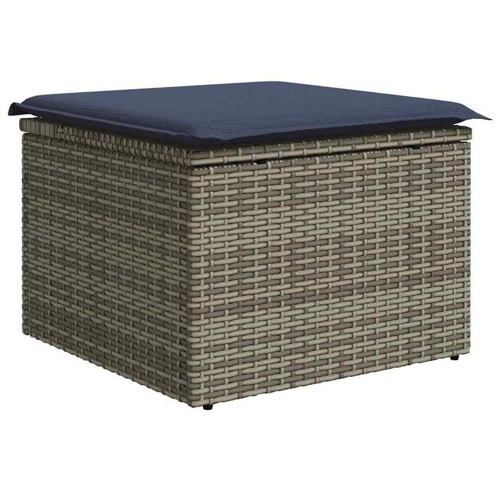 Set canapele grădină cu perne 8 piese gri poliratan/lemn acacia - WALTI WALTI