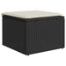 Set mobilier de grădină cu perne, 8 piese, negru, poliratan - WALTI WALTI