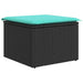 Set mobilier de grădină cu perne, 6 piese, negru, poliratan - WALTI WALTI