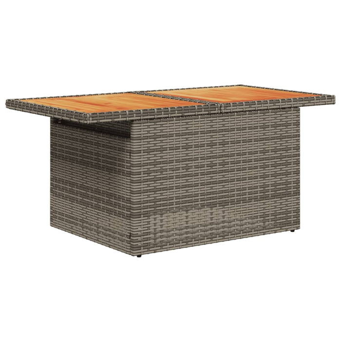Set canapele de grădină, 9 piese, cu perne, gri, poliratan - WALTI WALTI