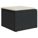Set mobilier de grădină cu perne, 6 piese, negru, poliratan - WALTI WALTI