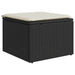 Set mobilier de grădină cu perne, 9 piese, negru, poliratan - WALTI WALTI