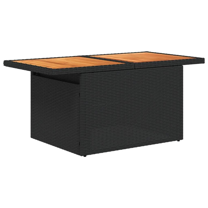 Set canapele de grădină cu perne, 7 piese, negru, poliratan - WALTI WALTI
