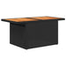 Set mobilier de grădină cu perne, 8 piese, negru, poliratan - WALTI WALTI