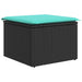 Set mobilier de grădină cu perne, 8 piese, negru, poliratan - WALTI WALTI