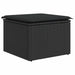 Set mobilier de grădină cu perne, 9 piese, negru, poliratan - WALTI WALTI