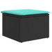 Set mobilier de grădină cu perne, 9 piese, negru, poliratan - WALTI WALTI