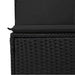 Set mobilier de grădină cu perne, 5 piese, negru, poliratan - WALTI WALTI
