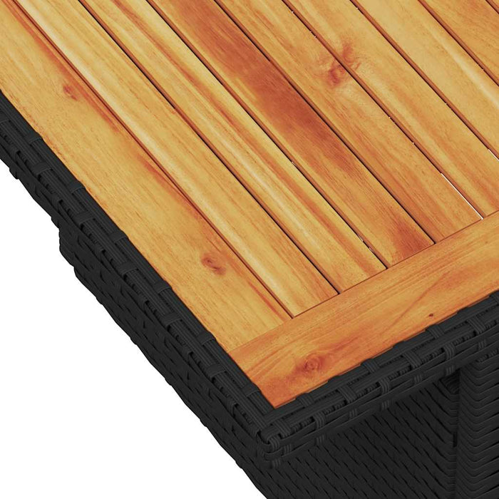 Set mobilier de grădină cu perne, 5 piese, negru, poliratan - WALTI WALTI