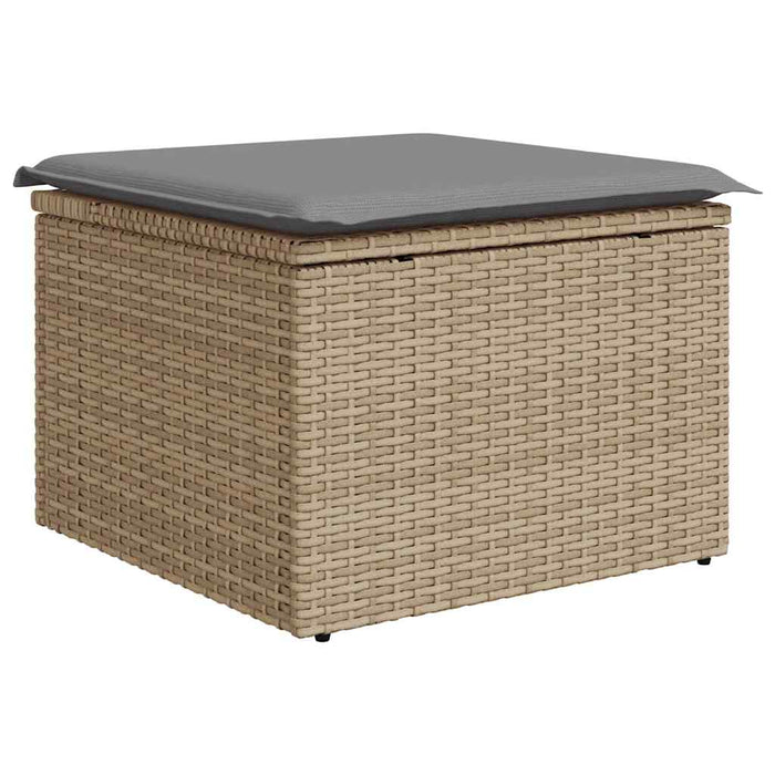 Set canapele grădină cu perne 6 piese bej poliratan/lemn acacia - WALTI WALTI