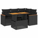 Set mobilier de grădină cu perne, 5 piese,poliratan/lemn acacia - WALTI WALTI