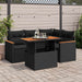 Set mobilier de grădină cu perne, 5 piese,poliratan/lemn acacia - WALTI WALTI