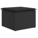 Set mobilier grădină perne 8 piese negru, poliratan/lemn acacia - WALTI WALTI