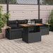 Set mobilier de grădină cu perne, 5 piese,poliratan/lemn acacia - WALTI WALTI