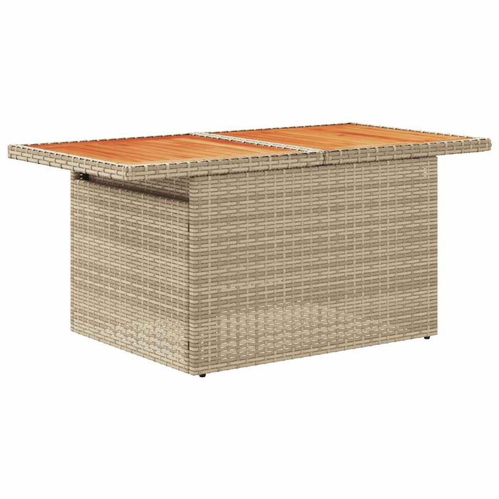 Set canapele grădină cu perne 7 piese bej poliratan/lemn acacia - WALTI WALTI