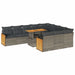 Set canapele grădină perne 11 piese, gri, poliratan/lemn acacia - WALTI WALTI