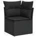 Set mobilier de grădină cu perne, 6 piese, negru, poliratan - WALTI WALTI