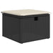 Set mobilier grădină perne 8 piese negru, poliratan/lemn acacia - WALTI WALTI