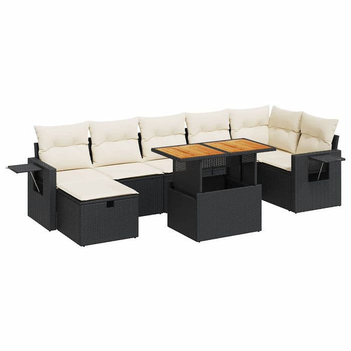 Set mobilier de grădină cu perne, 5 piese,poliratan/lemn acacia - WALTI WALTI