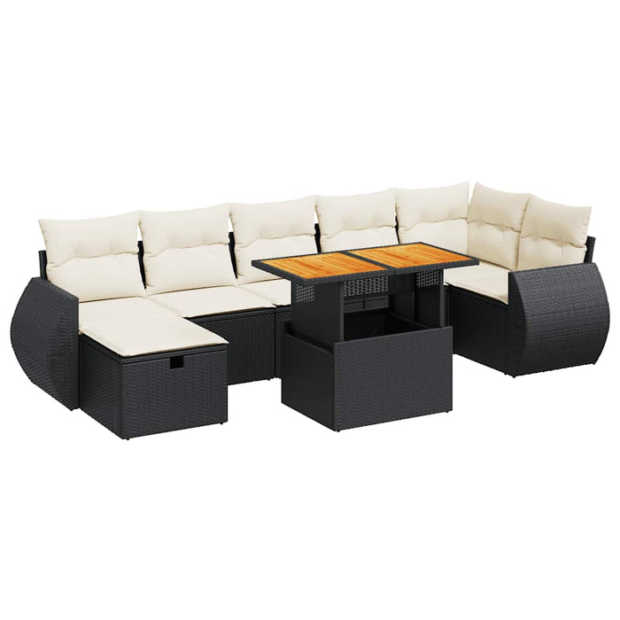 Set mobilier de grădină cu perne, 5 piese,poliratan/lemn acacia - WALTI WALTI