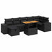 Set mobilier de grădină cu perne, 5 piese,poliratan/lemn acacia - WALTI WALTI