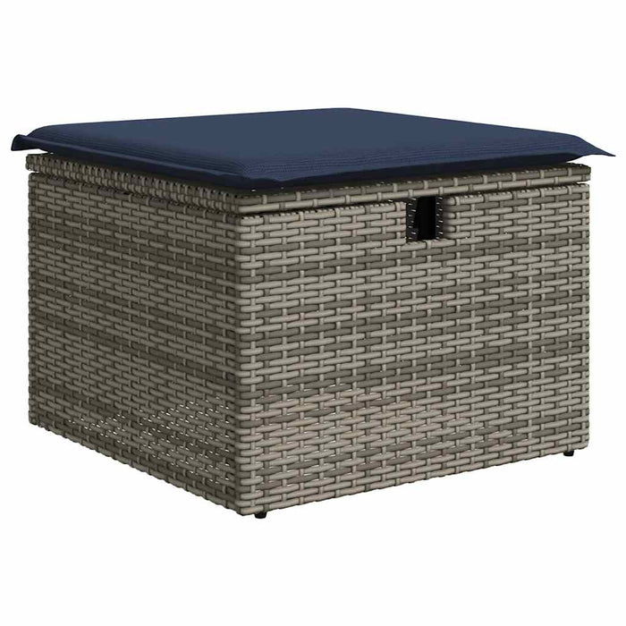 Set canapele de grădină cu perne, 8 piese, gri, poliratan - WALTI WALTI