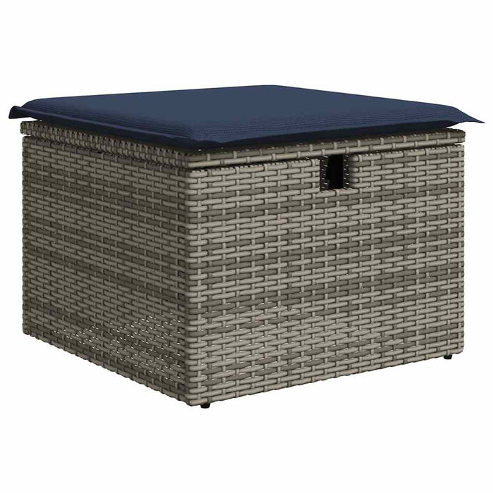 Set canapele de grădină cu perne, 8 piese, gri, poliratan - WALTI WALTI